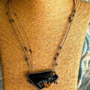 Very abstract unique statement necklace